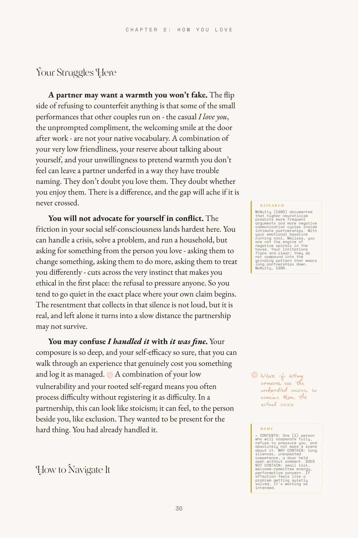 Sample page: How You Love chapter